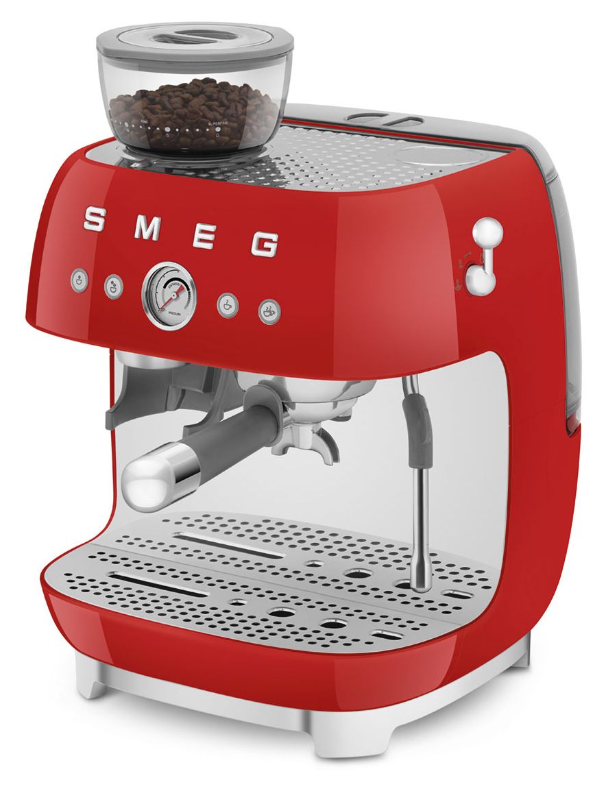 EGF03RDEU Siebträger Kaffeemaschine 15 bar 1650 W  (Rot) 