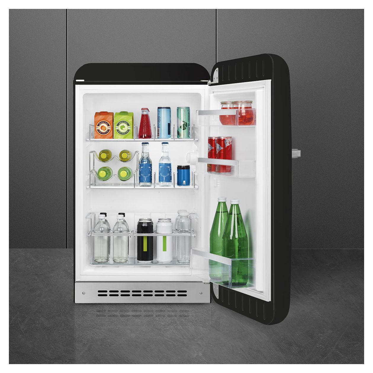 FAB10HRBL6 135 l / 135 l Kühlschrank freistehend EEK: D 72 kWh Jahr  (Schwarz) 
