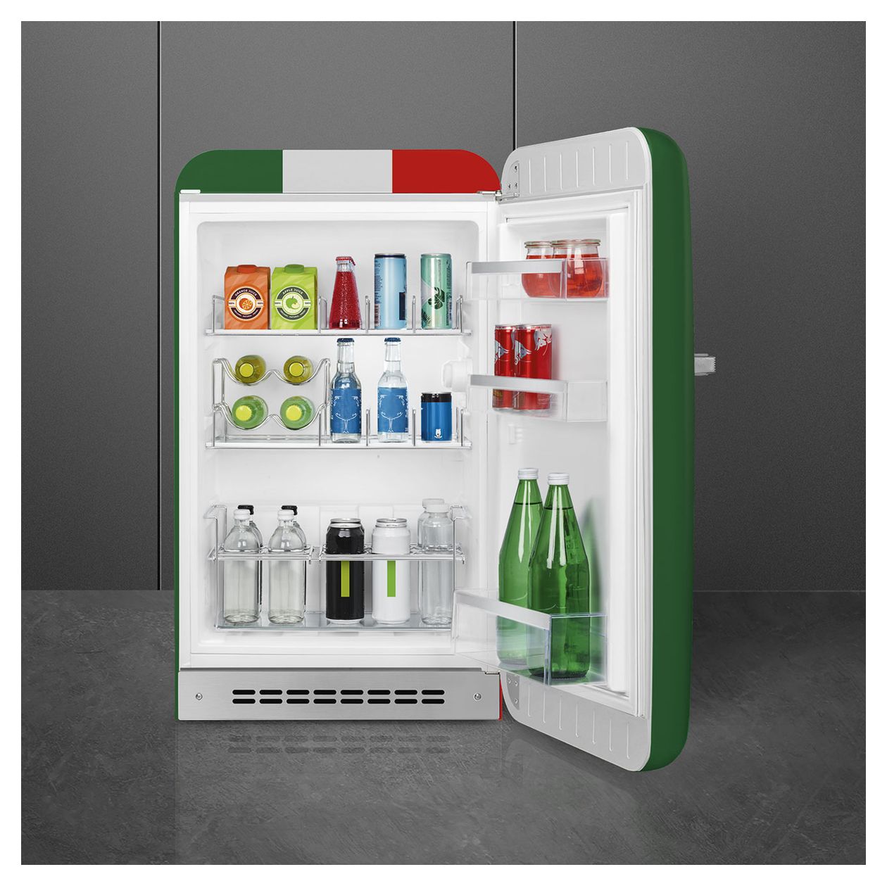 FAB10HRDIT6 135 l / 135 l Kühlschrank freistehend EEK: D 72 kWh Jahr  (Rot) 