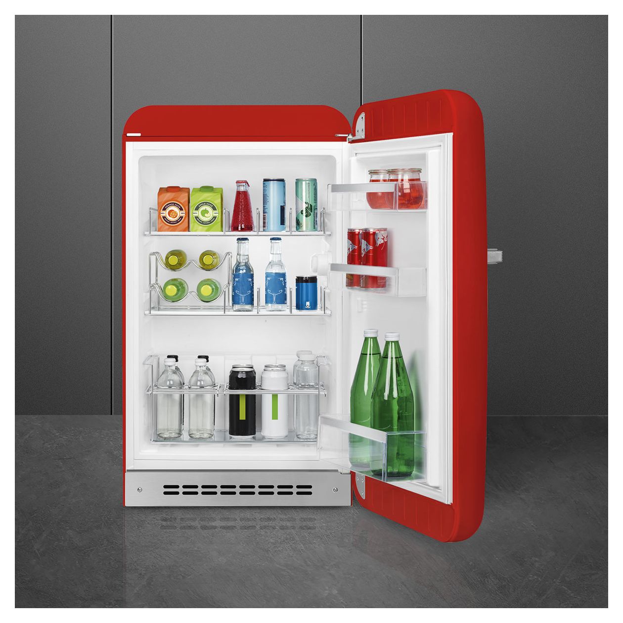 FAB10HRRD6 135 l / 135 l Kühlschrank freistehend EEK: D 72 kWh Jahr  (Rot) 