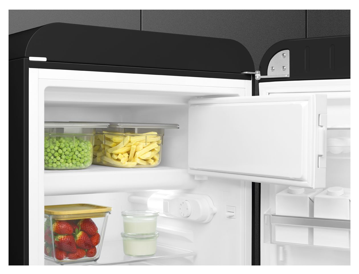 FAB10RBL6 122 l / 105 l Kühlschrank freistehend EEK: D 115 kWh Jahr  (Schwarz) 