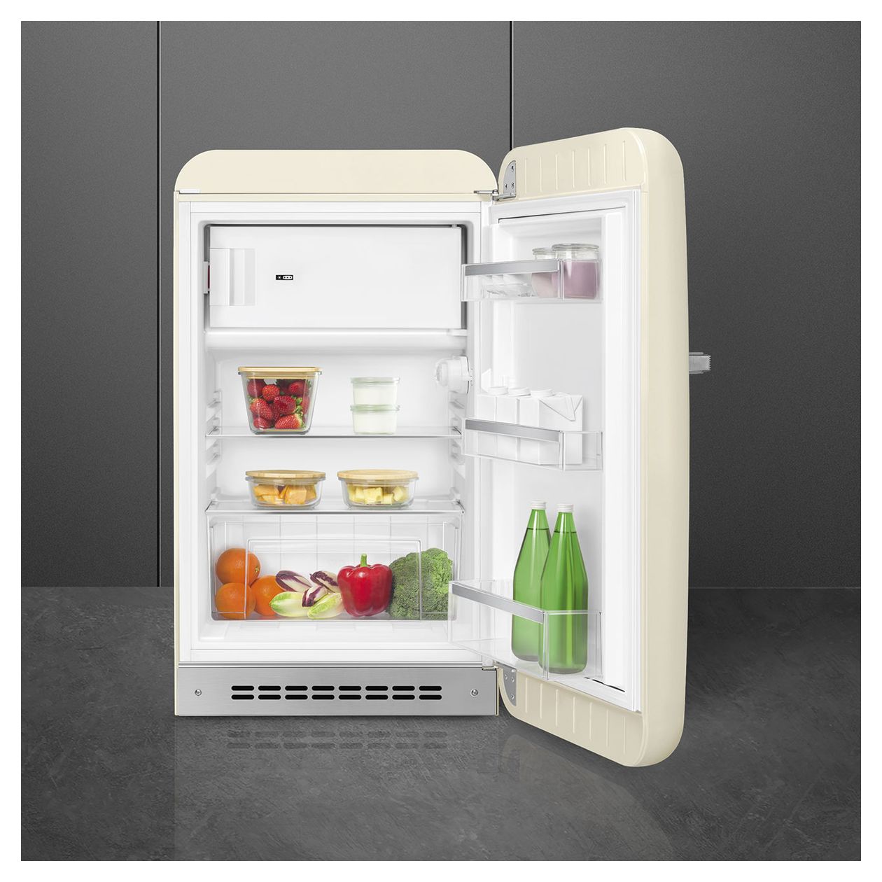 FAB10RCR6 122 l / 105 l Kühlschrank freistehend EEK: D 115 kWh Jahr  (Cremefarben) 