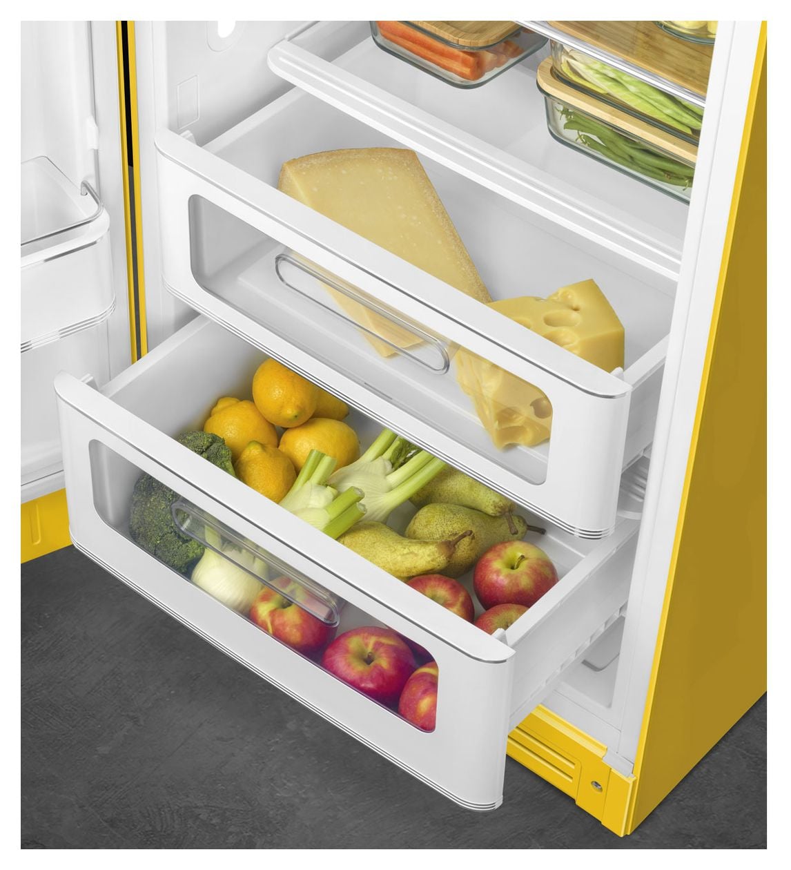 FAB28LYW6 270 l / 244 l Kühlschrank freistehend EEK: C 104 kWh Jahr  (Gelb) 
