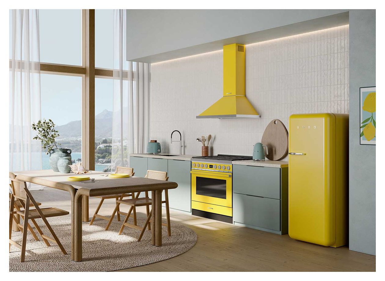 FAB28RYW6 270 l / 244 l Kühlschrank freistehend EEK: C 104 kWh Jahr  (Gelb) 