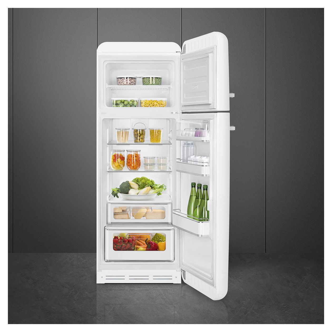 FAB30RWH6 222 l / 72 l Kühl-Gefrierkombi freistehend 135 kWh Jahr  (Weiß) 