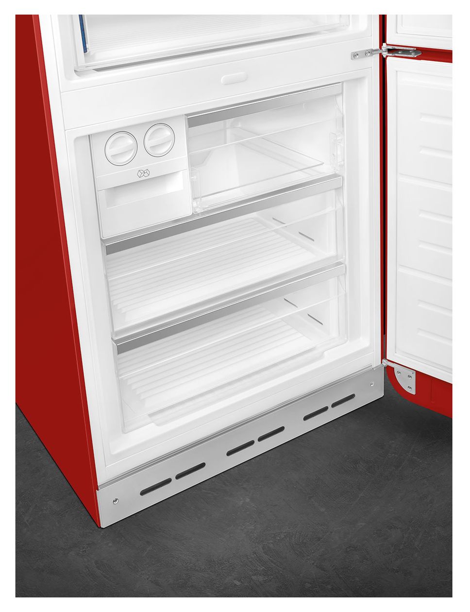 FAB38RRD6 344 l / 137 l Kühl-Gefrierkombi freistehend NoFrost 230 kWh Jahr  (Rot) 