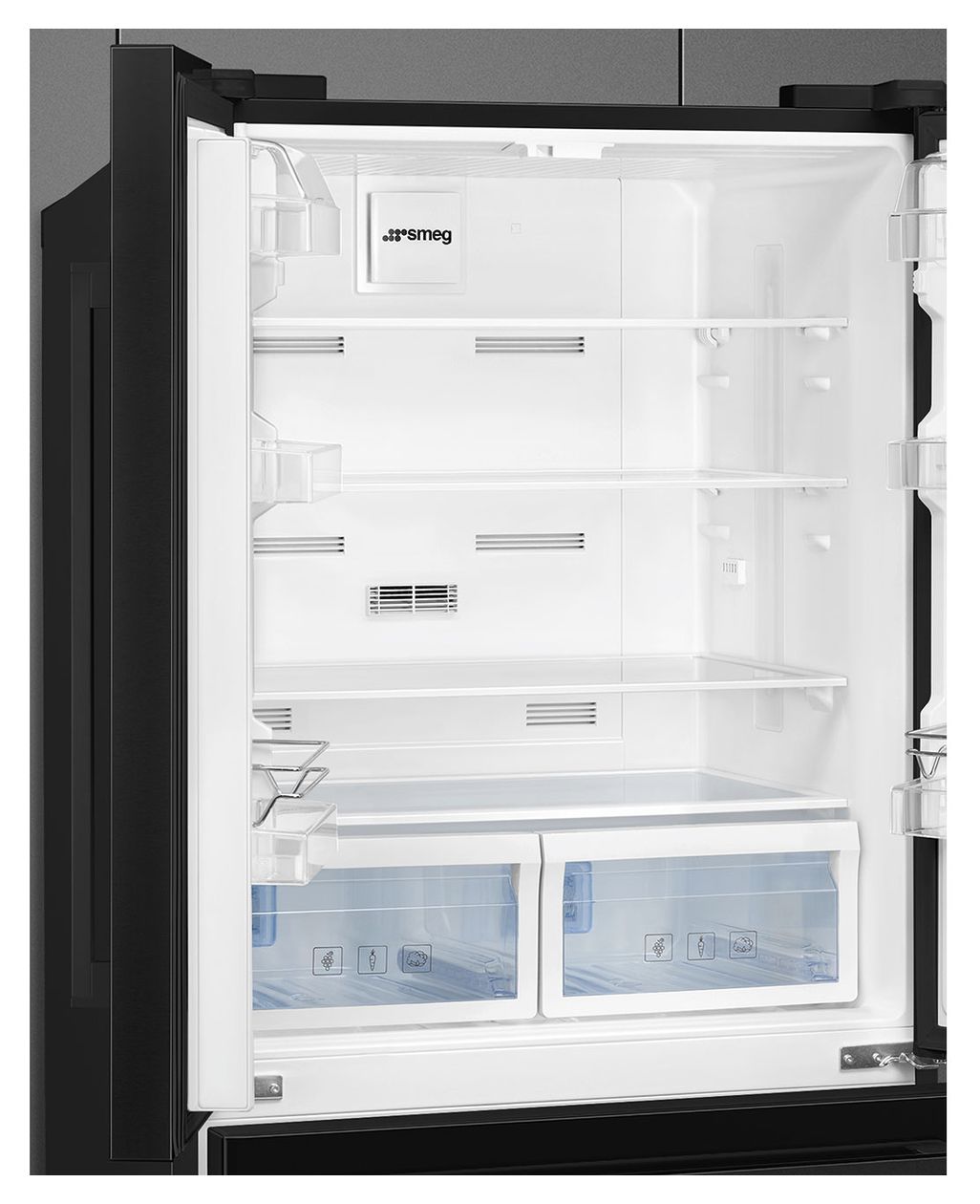 FQ55FNDE 387 l / 152 l Kühl-Gefrierkombi freistehend NoFrost 302 kWh Jahr  (Schwarz) 