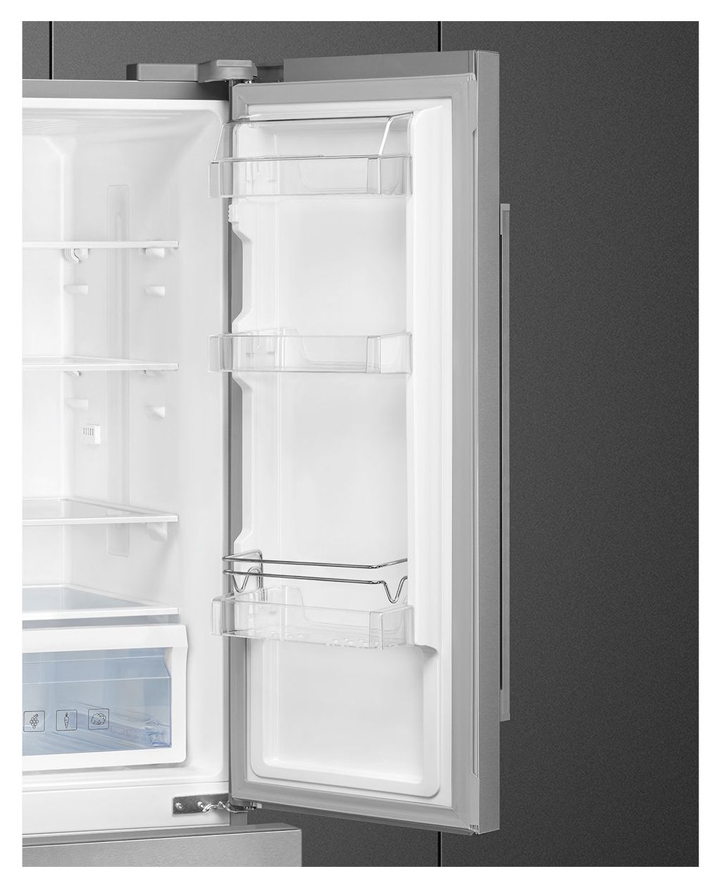 FQ55FXDE 387 l / 152 l Kühl-Gefrierkombi freistehend NoFrost 302 kWh Jahr  (Edelstahl) 