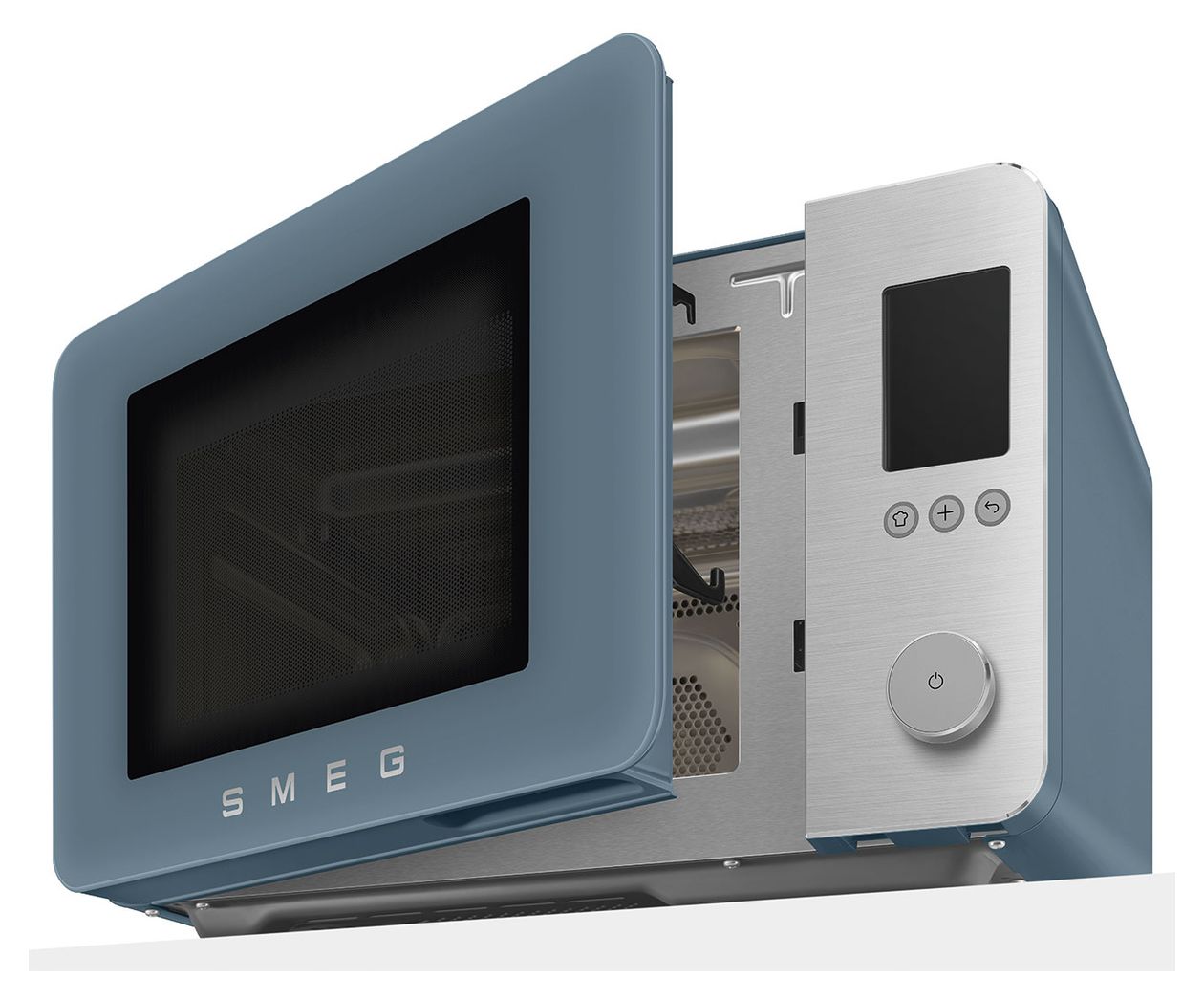 MOC02SBMEU Freistehende Mikrowelle 900 W Größe: mittel Grill  (Blau) 