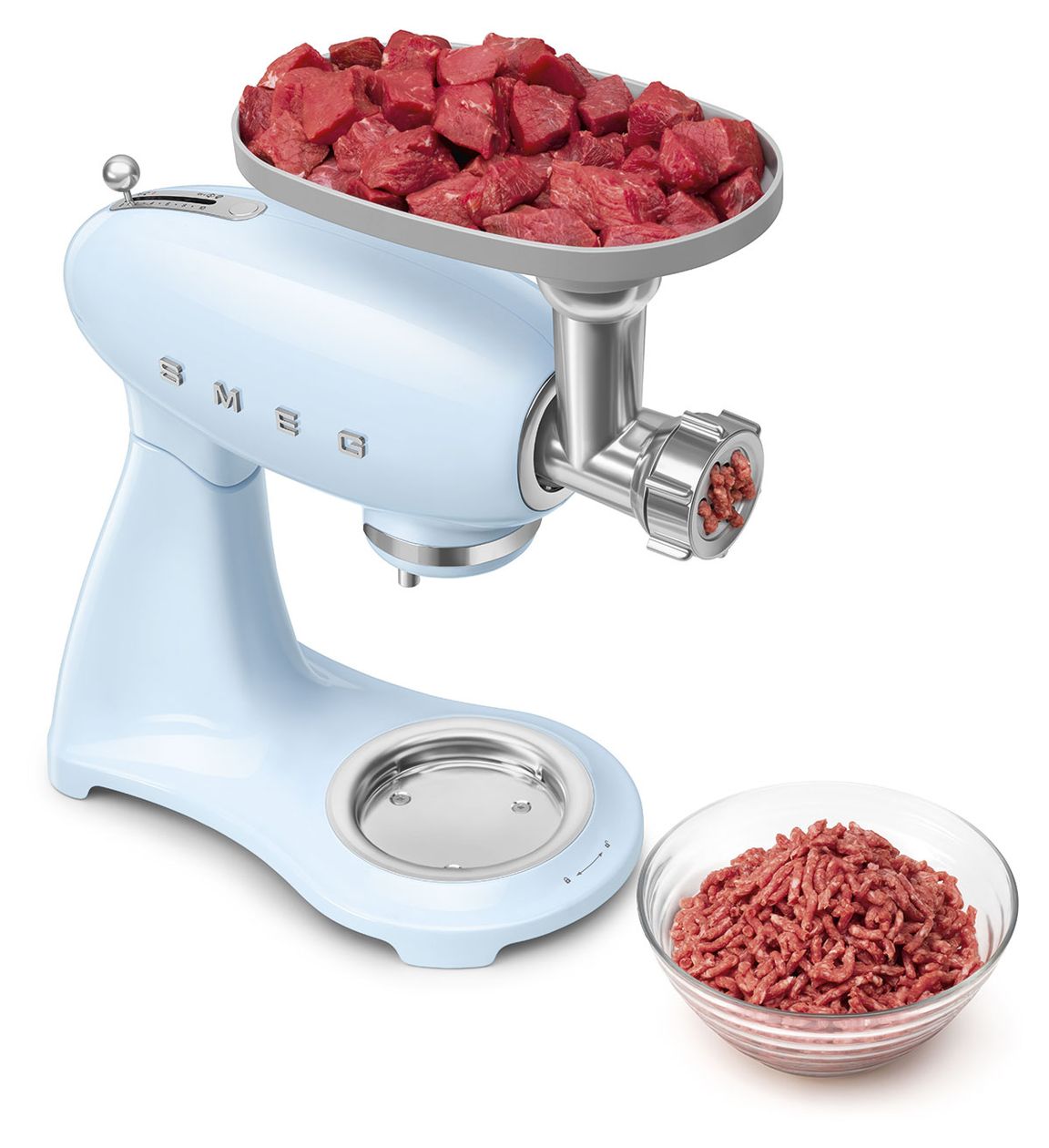 SMF05 Küchenmaschine 4,8 l Standmixer 10 Stufen 1000 W  (Blau) 