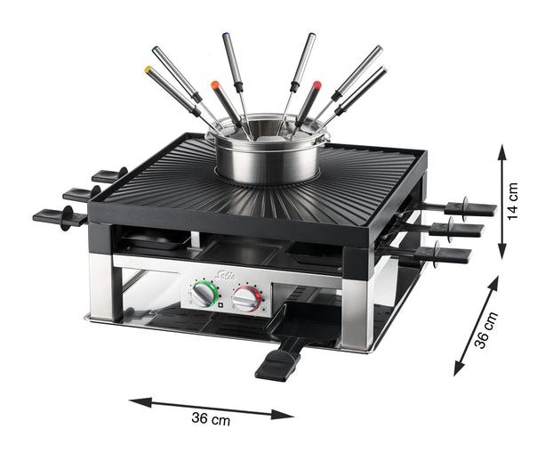977.21 Combi Grill 3 in 1 Raclette 8 Person(en) 1200 W 