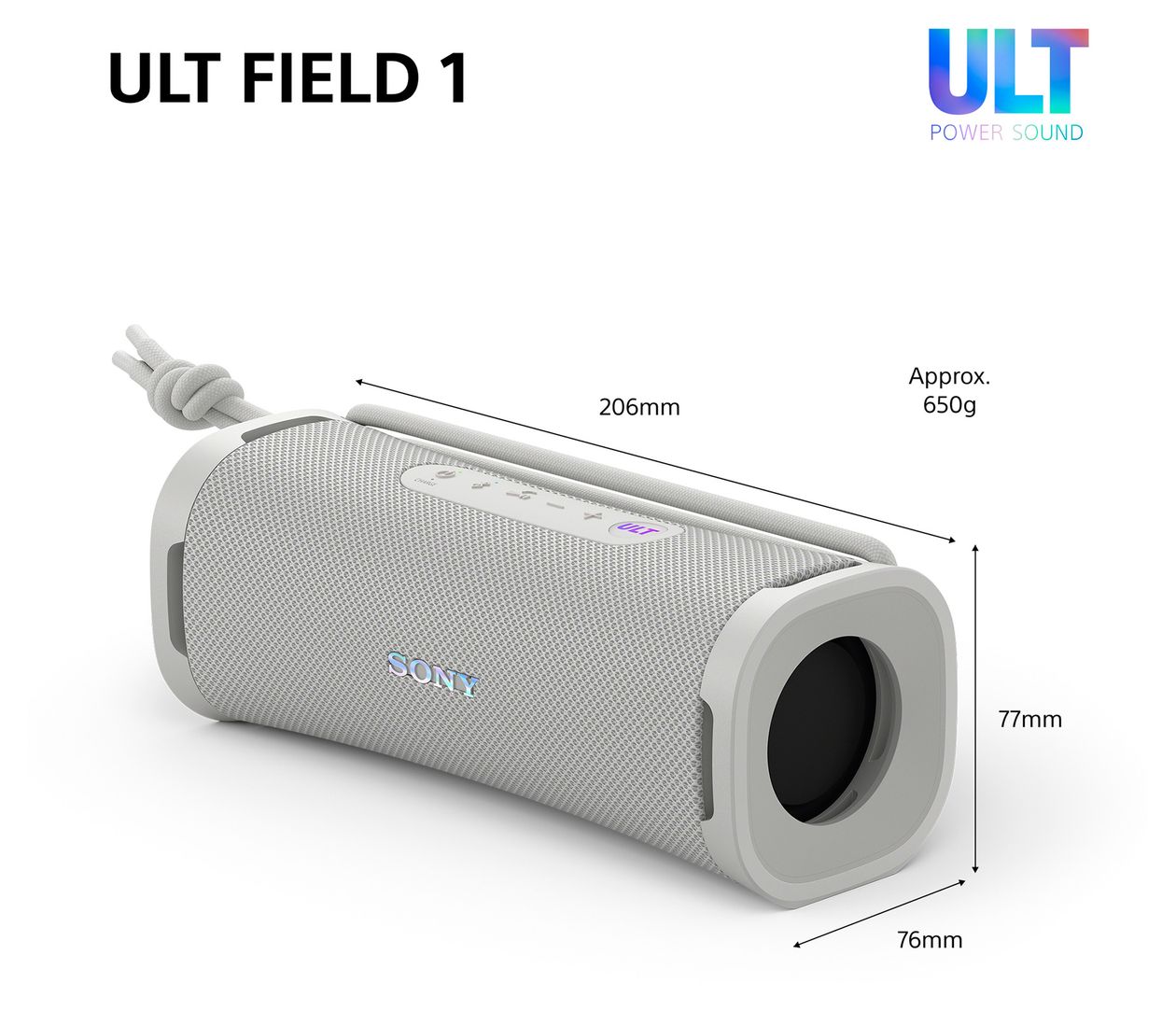 SRS-ULT10 30 W Bluetooth Lautsprecher IP67 Laufzeit bis 12 h  (Weiß) 