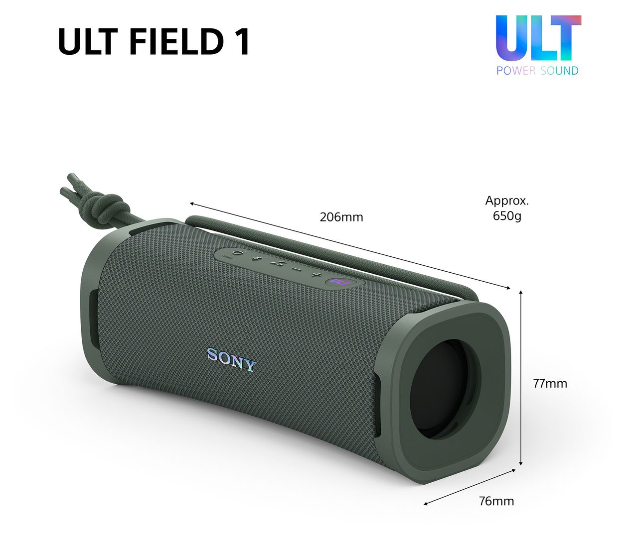 SRS-ULT10 30 W Bluetooth Lautsprecher IP67 Laufzeit bis 12 h  (Grün) 