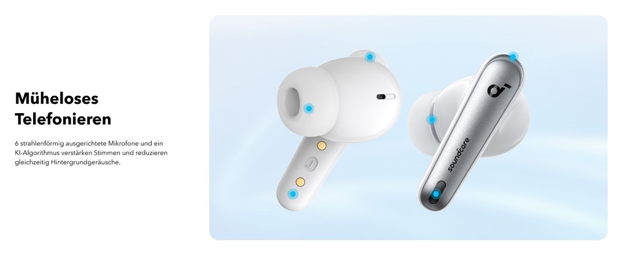 Liberty 4 NC In-Ear Bluetooth Kopfhörer kabellos 10 h Laufzeit IPX4  (Weiß) 