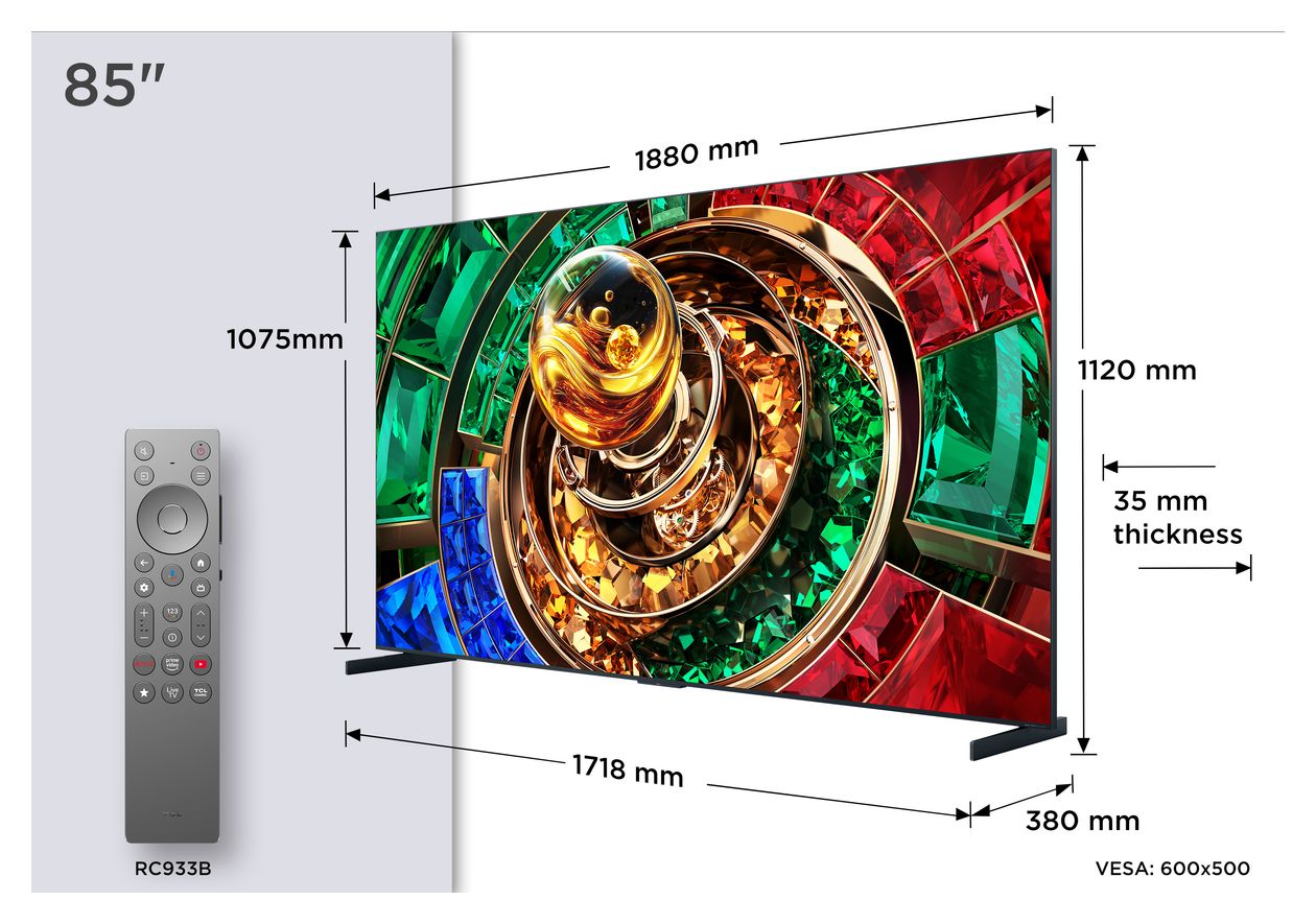 85RM9L RGB-Mini LED 2,16 m (85 Zoll) Fernseher 4K Ultra HD VESA 600 x 400 mm 