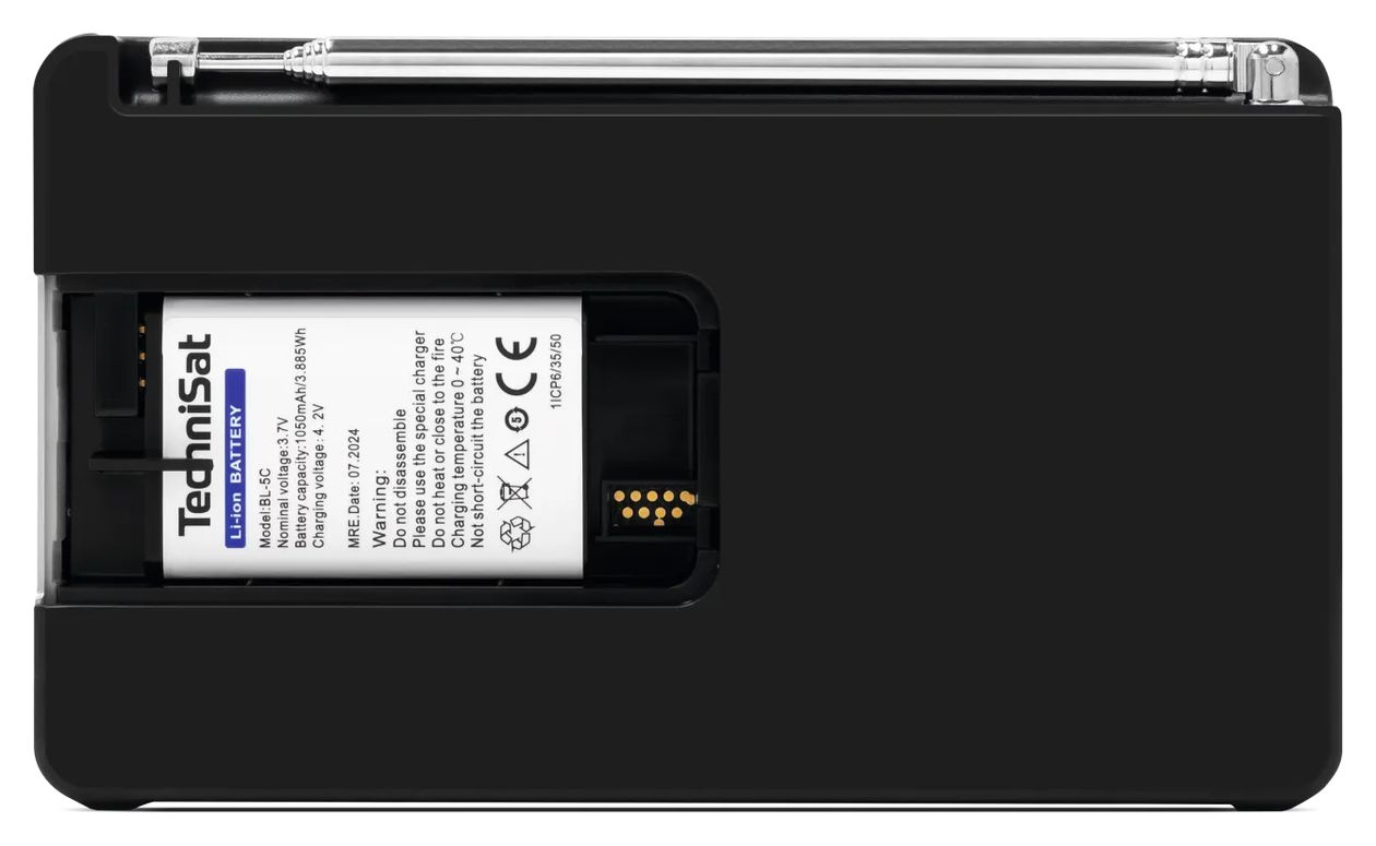 DigitRadio 1A DAB, FM Radio  (Schwarz, Weiß) 