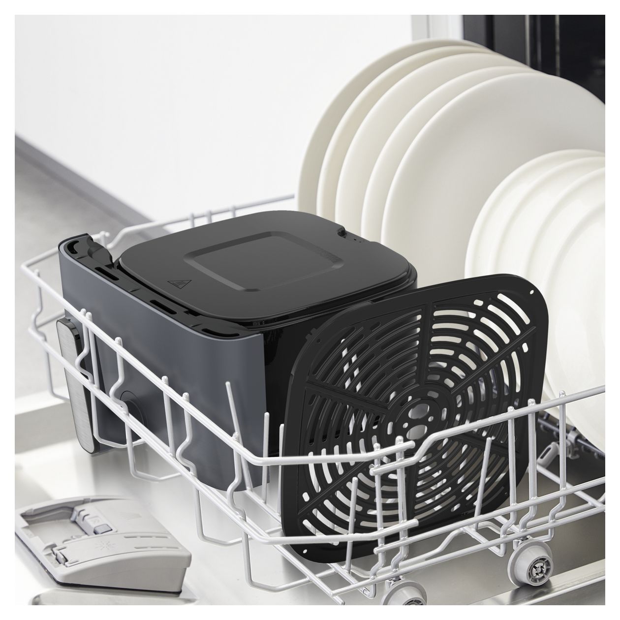 EY855BE0 Easy Fry Mega Heißluftfritteuse 7,5 l 2020 W  (Grau) 