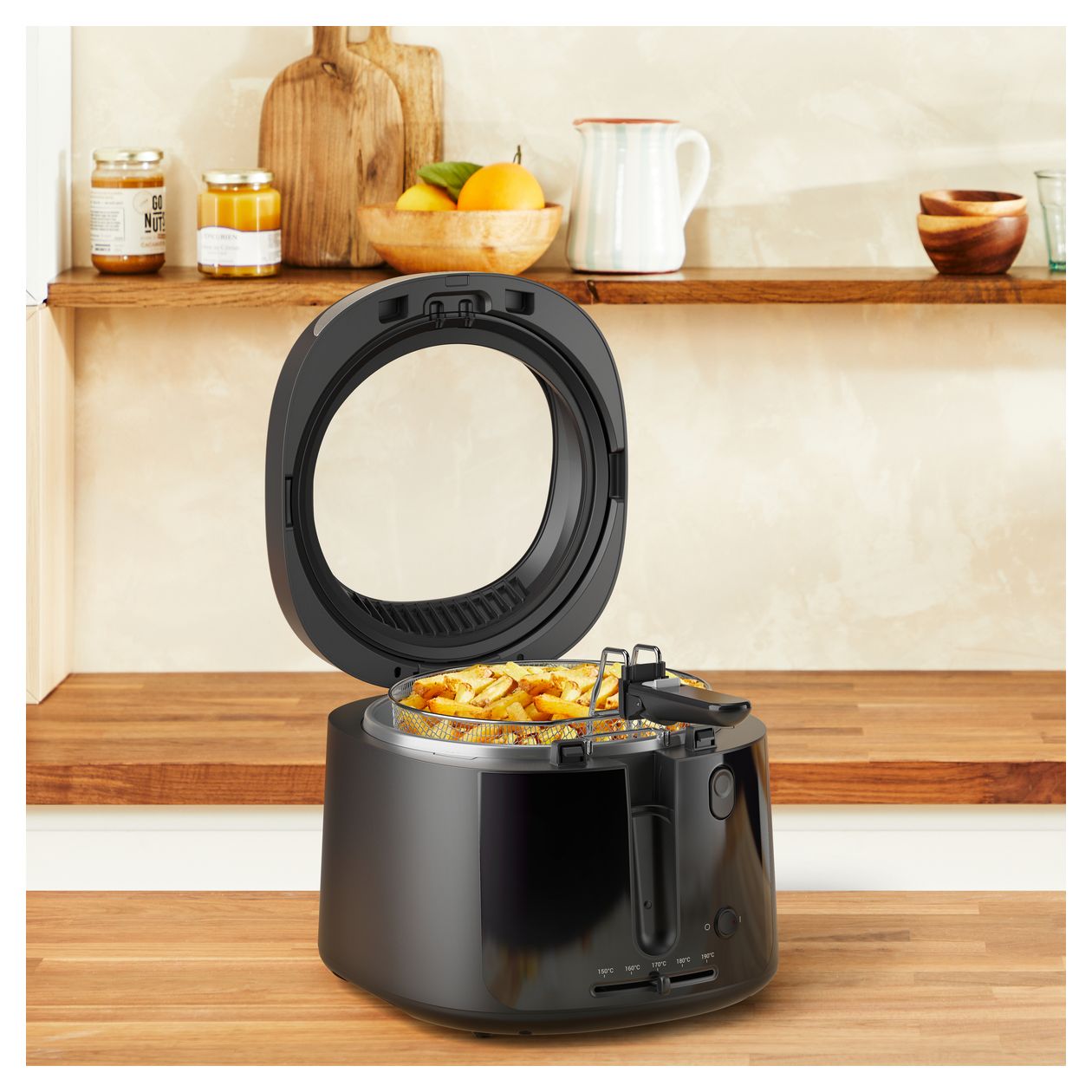FF2528E0 Vision Fritteuse 2,1 l 1900 W  (Schwarz) 