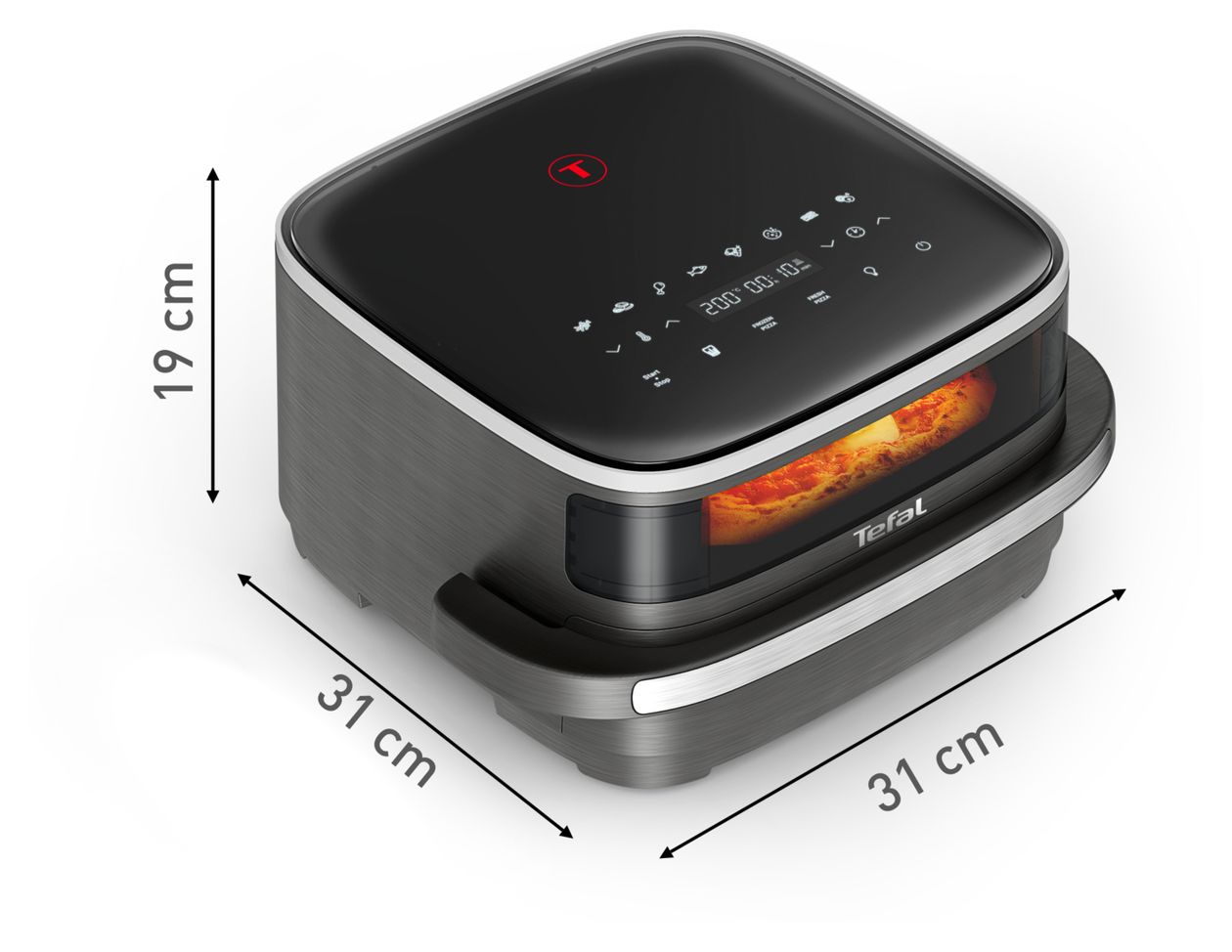 FW402HE0 Easy Fry XL Surface Heißluftfritteuse 2200 W  (Schwarz, Grau) 
