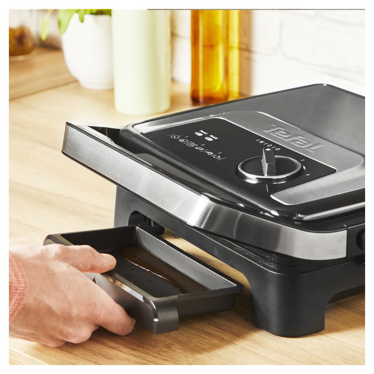 GC272D Inicio Adjust 1 Zone(n) 2180 W mit 290 x 260 mm Fläche  (Schwarz, Edelstahl) 