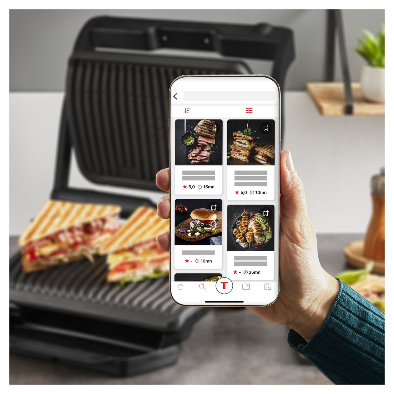 GC7178 Optigrill+ 1 Zone(n) 2000 W mit 300 x 200 mm Fläche  (Schwarz) 