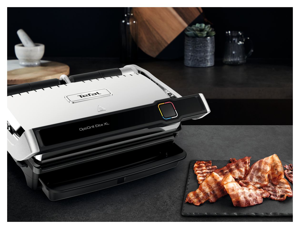 GC760D Optigrill Elite XL 2200 W mit 40 x 20 mm Fläche  (Edelstahl) 