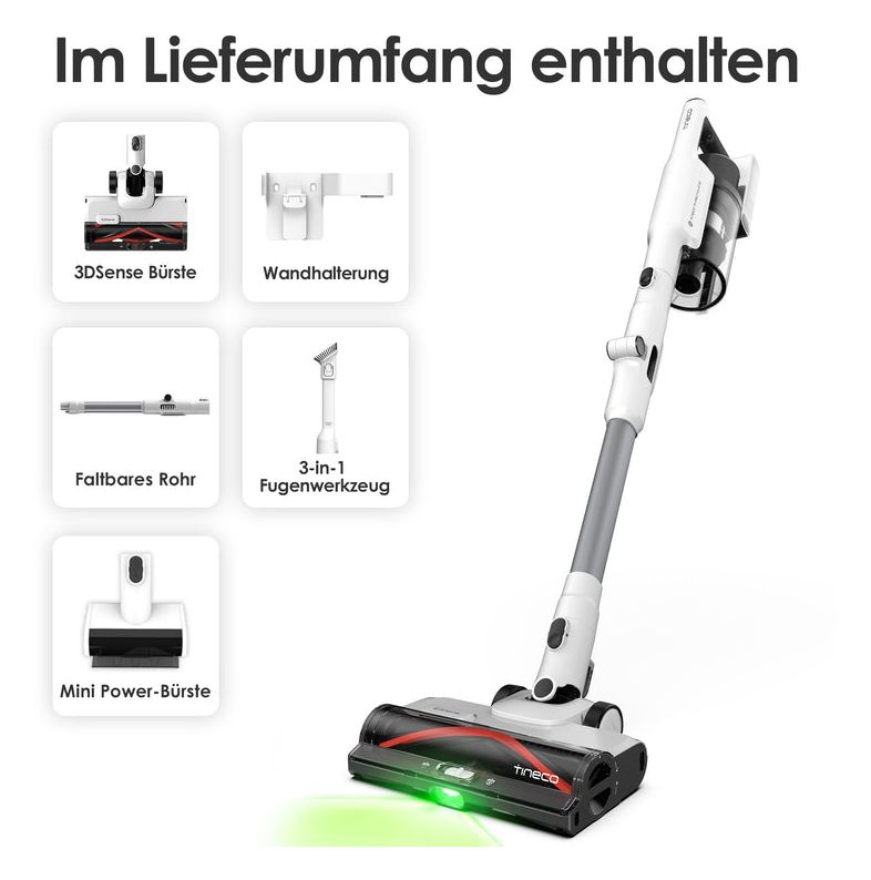 Pure One A50S Plus Handstaubsauger Beutellos bis 70 min Laufzeit  (Weiß) 