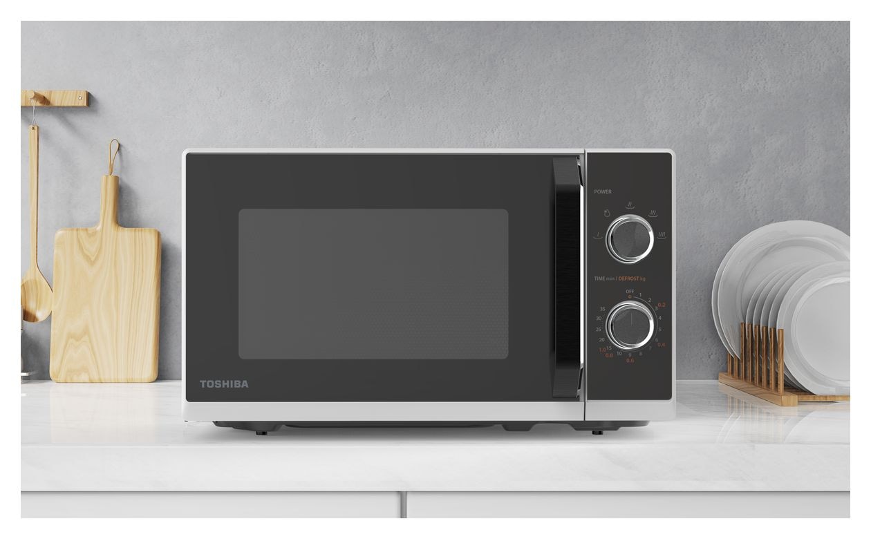 MW3-MM20PF(WH) Freistehende Mikrowelle 800 W Größe: klein 5 Stufen  (Weiß) 