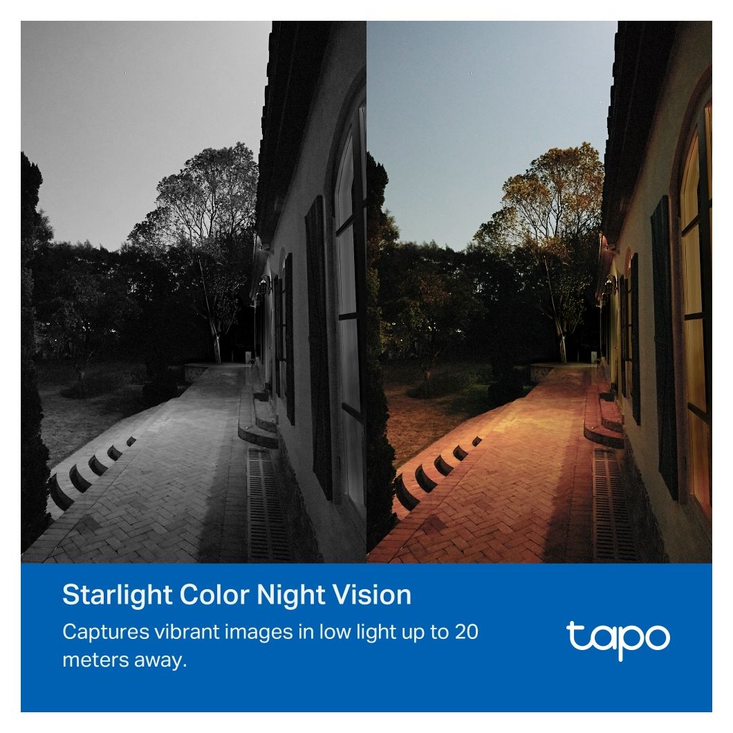 Tapo C501GW 1920 x 1080 Pixel IP-Sicherheitskamera IP66 Außen Nachtsicht  (Weiß) 