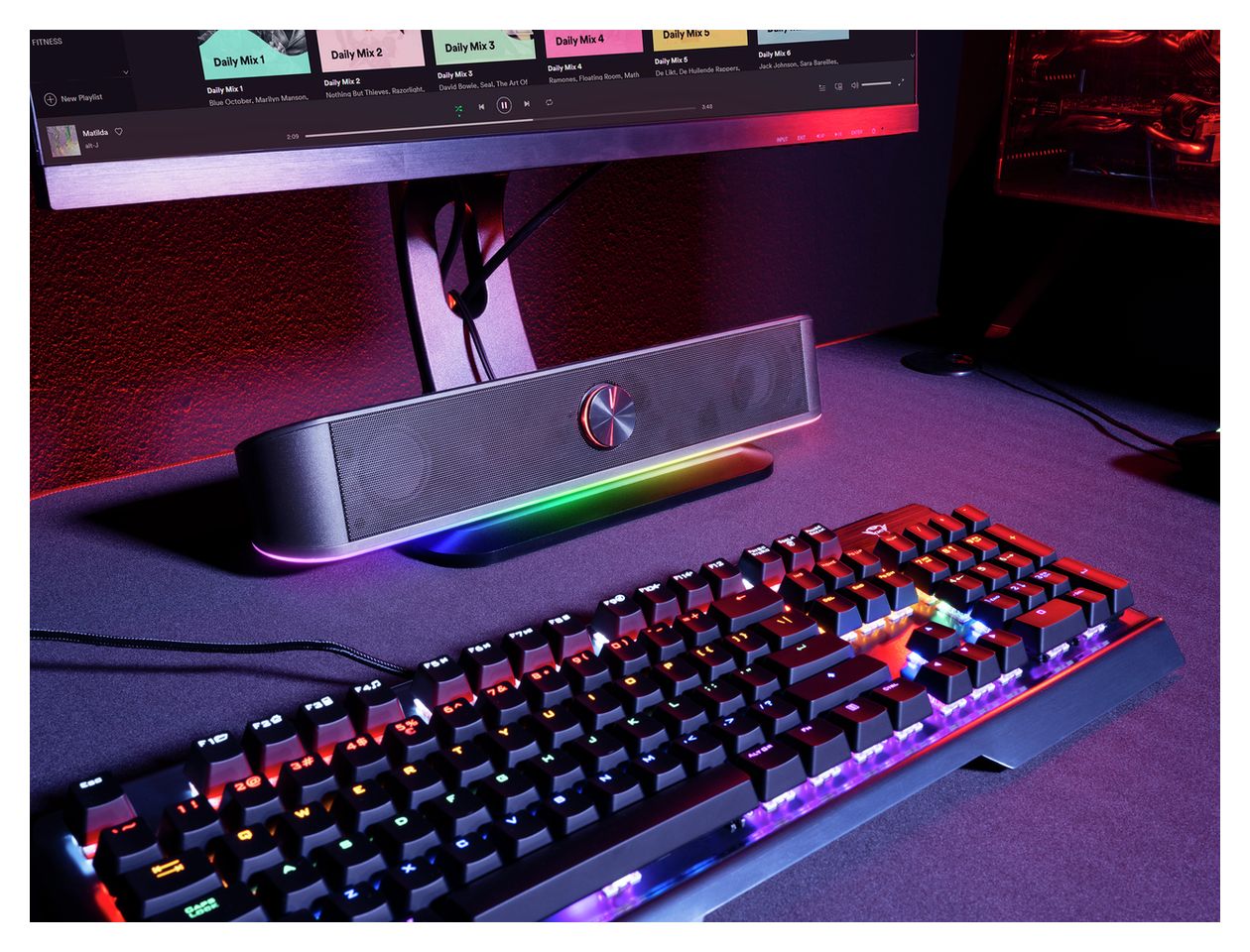 GXT619 Thorne Soundbar 6 W 2.0 Kanäle  (Schwarz) 