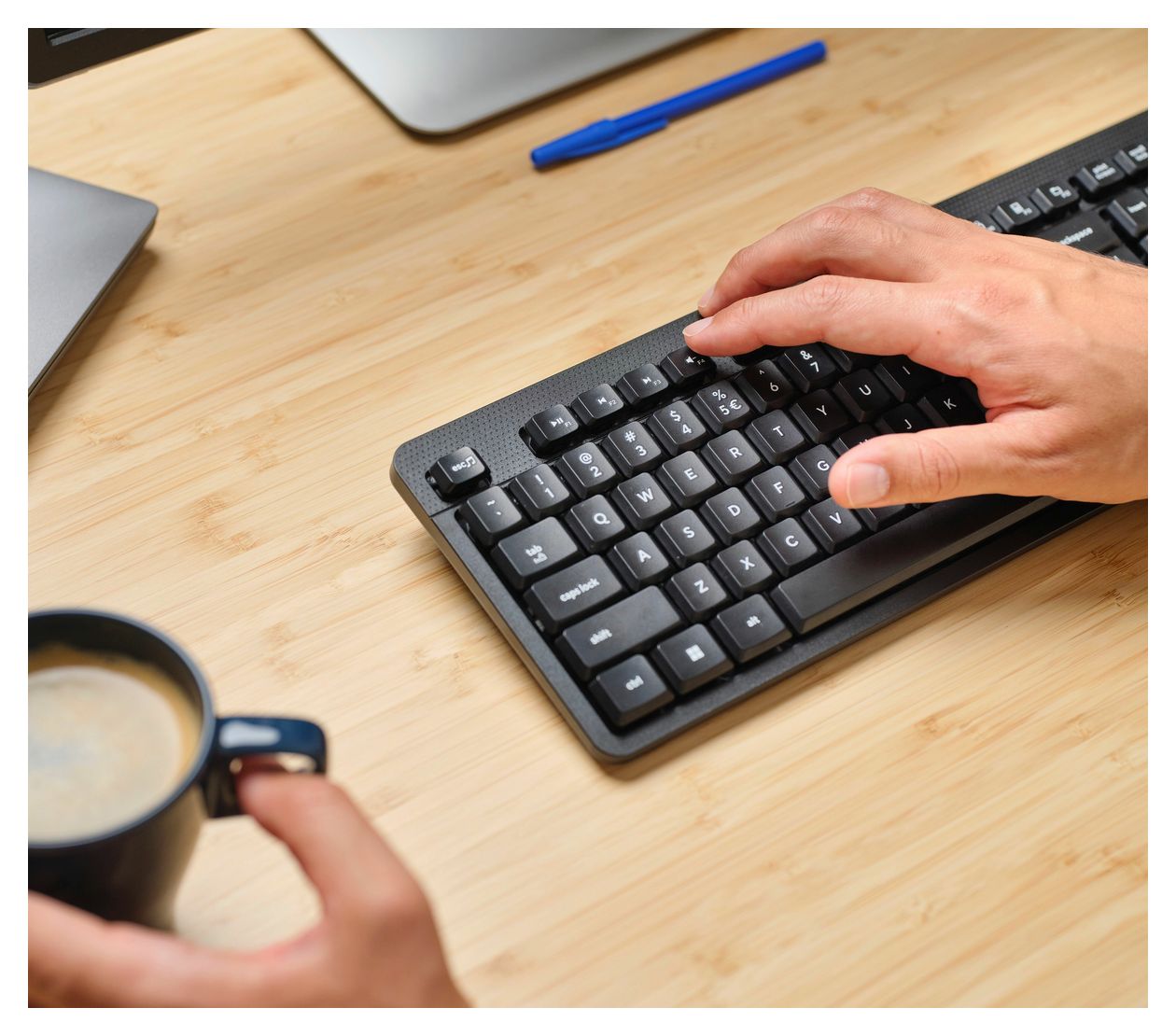 Ody II Büro Tastatur RF Wireless 2.4 GHz  (Schwarz) 