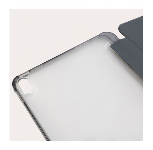 Satin Folio aus Polycarbonat, Thermoplastische Polyurethane (TPU) für Apple iPad A16 und iPad 10.Gen bis 27,7 cm (10.9") Schockresistent (Grau, Transparent) 