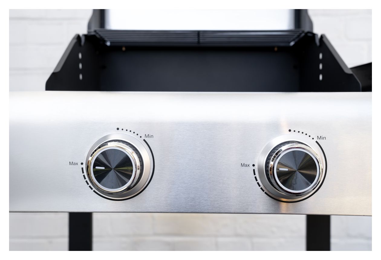 58595 Barbecue Grill-Wagen Buddy 2600 W  (Schwarz, Edelstahl) 