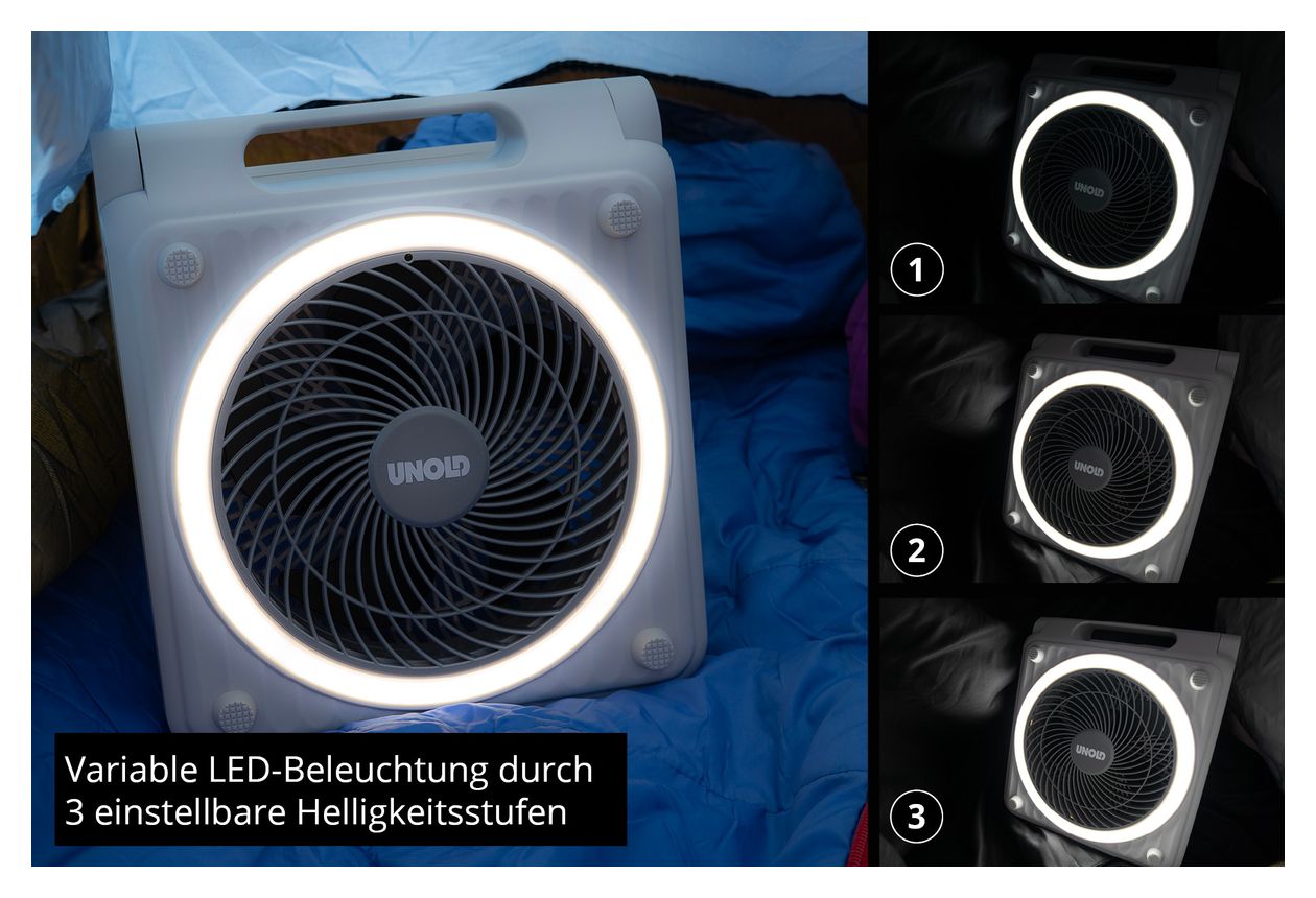 86517 Solar Handventilator  (Grau) 
