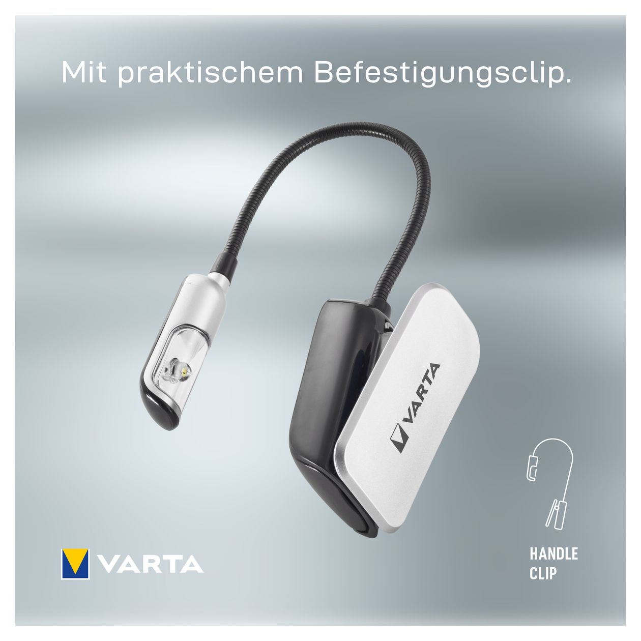 Leselampe LED inkl. 2x CR2032 Batterien, Book Light, Klemmlampe, Leselicht für Buch, Tastatur, Tischleuchte für Notenständer 