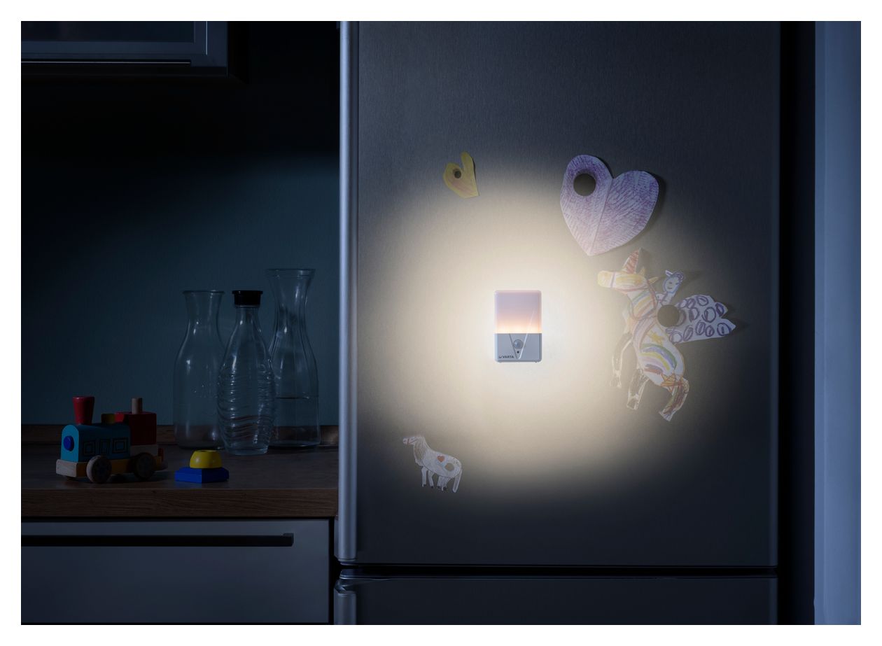 Nachtlicht mit Bewegungsmelder LED Warmweiß Batterie  (Weiß) 