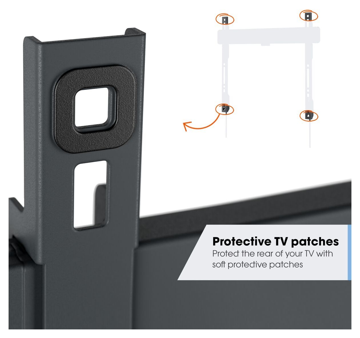 TVM 3215 neigbare Wand Halterung bis 109,2 cm (43") 15 kg 0 - 20° neigbar 