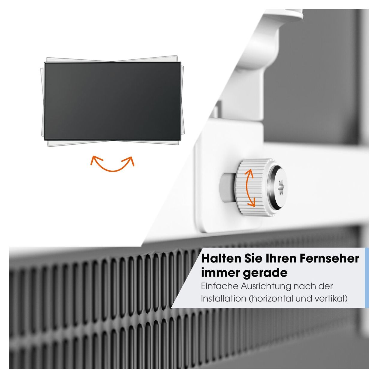 TVM3645 schwenkbare Wand Halterung 180° bis 195,6 cm (77") 35 kg 0 - 20° neigbar 
