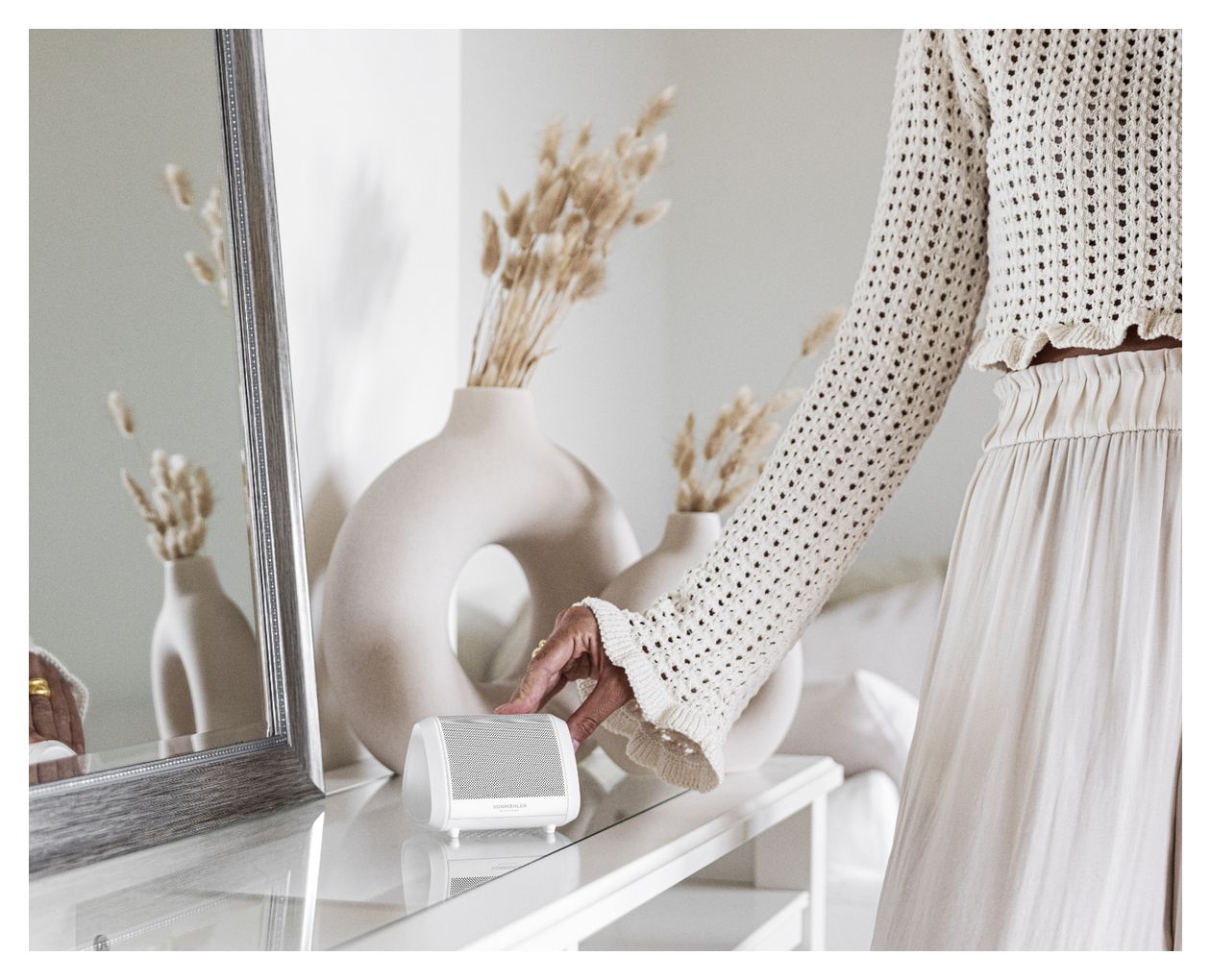 Air Beats Mini Bluetooth Lautsprecher IPX6 Laufzeit bis 13 h  (Weiß) 