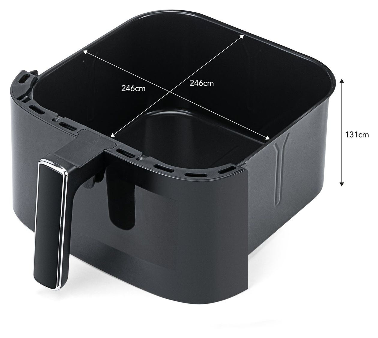 AF3B-80P Crispier Heißluftfritteuse 8 l 2000 W  (Schwarz) 