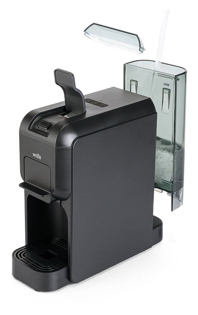 MMA1T-TC15 Volo Multi Mini Kaffeekapsel, Gemahlener Kaffee Maschine  (Schwarz) 