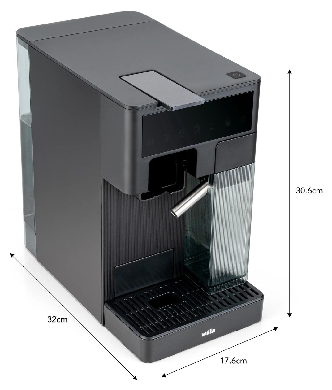 MMA1T-TCM20 Volo Multi Kaffeekapsel, Gemahlener Kaffee Maschine  (Schwarz) 