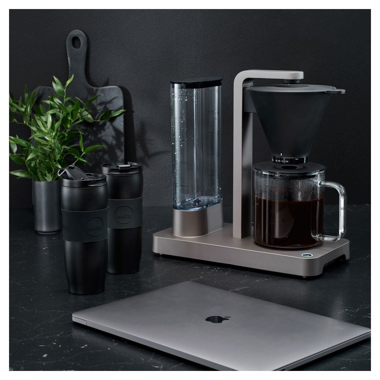 Performance CM7T-125 10 Tassen Filterkaffeemaschine 1,2 l  (Grau) 