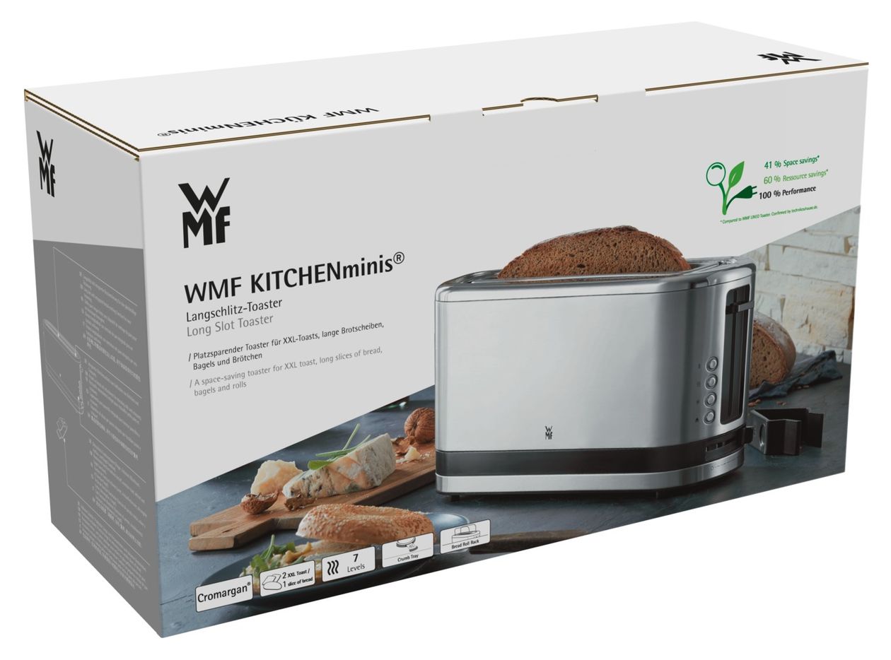 KÜCHENminis Toaster 900 W 2 Scheibe(n) 7 Stufen  (Edelstahl) 