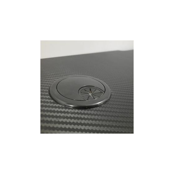 Ocelot Aluminium Carbon Gamingtisch  (Schwarz, Blau, Rot) 