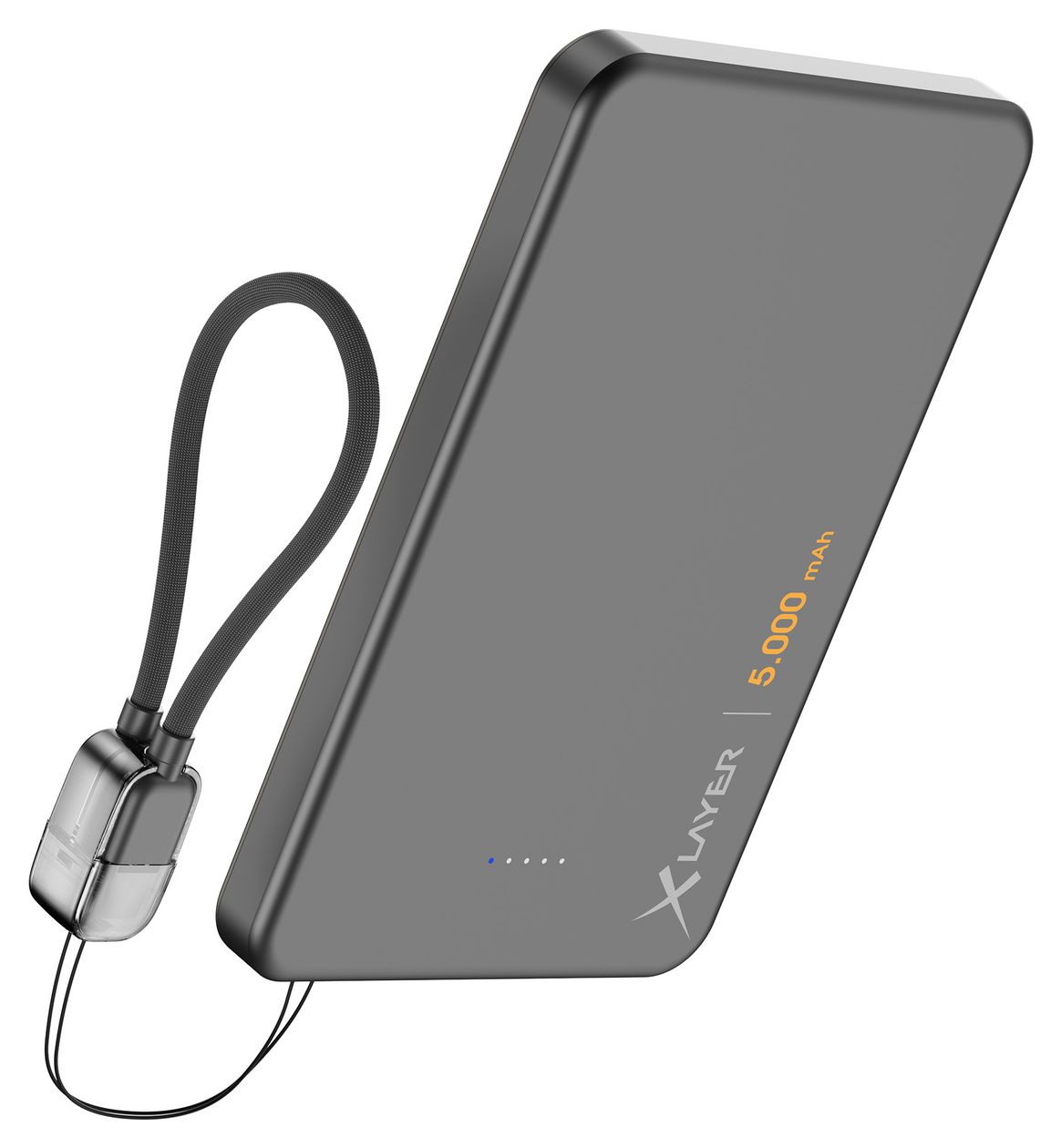 MagFix Pro 5000 mAh Powerbank USB Typ-C Kabelloses Laden  (Schwarz) 