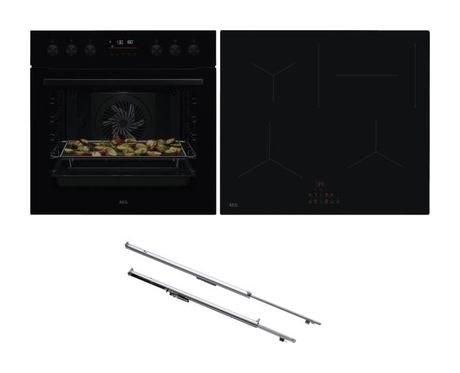 AEG FXHS25B67 (OU5PE40AK+TX64IC00CT+TR1LFV) Herdset groß AutoClean mit 60 cm Induktions Kochfeld f&uuml;r 1.449,00 Euro