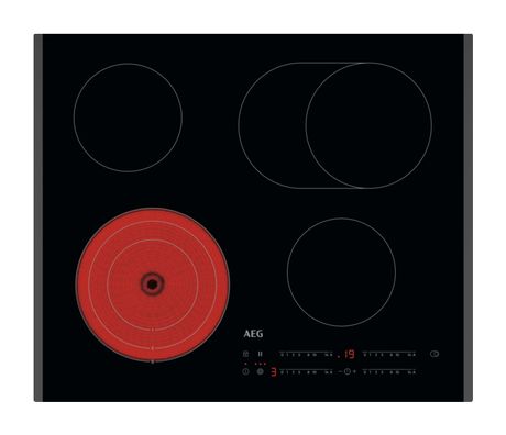 AEG TO64RA07FB autarkes 60 cm Glaskeramik Kochfeld/Herdplatte 4 Zone(n) f&uuml;r 325,00 Euro