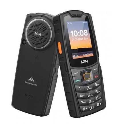 AGM M6 4G Smartphone 6,1 cm (2.4 Zoll 0,3 MP Dual Sim  (Schwarz) f&uuml;r 79,99 Euro