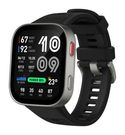 Amazfit Bip Max Digital  Smartwatch Rechteckig 324 ppi  (Silber) f&uuml;r 99,99 Euro